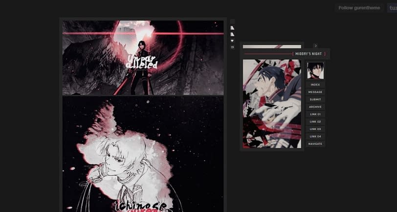Anime Tumblr Themes Layouts